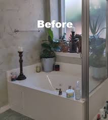 Before you begin, measure your current bathtub alcove around the shower before tackling the bathtub removal, shut off the water supply to the tub. Budget Bathroom Makeover With A Wow Factor Flawless Chaos