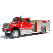 Fire Truck 3d Model In 2020 Fire Trucks Trucks 3d Model