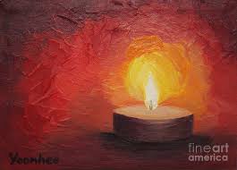This will give you rich, opaque colors that will adhere to the wax. Candle Painting Canvas Painting Inspired