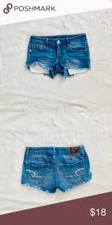 American Eagle Shorts Pretty Shade Of Blue Short Shorts