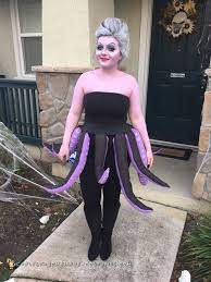 Disney's ursula creative costume ideas. Homemade Ursula Costume All Done In One Night Disney Halloween Costumes Ursula Costume Halloween Costumes To Make