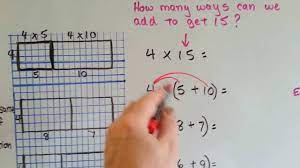 Grade 4 Math 2 5 Multiply With Distributive Property Youtube