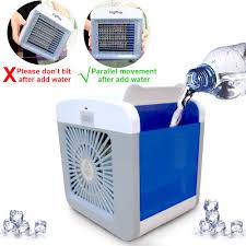 We researched the best portable air conditioners to keep you cool and happy this summer. Alliebe Personal Air Cooler Mini Portable Air Conditioner Fan Desktop Space Cooler Personal Usb Table Fan Small Evaporative Cooler Air Humidifier Air Conditioners Portable