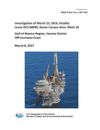 Fillable Online Investigation Of March 10 2016 Investigation Of March 10 2016 Fatality On Lease Ocs 04940 Green Canyon Area Block 18 Investigation Of March 10 2016 Fatality On Lease Ocs 04940 Green Canyon Area Block 18 Fax Email Print Pdffiller