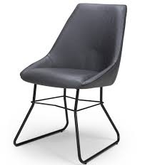 Work with your dinner table to set the tone for your dining ensemble, and give you the perfect perch to settle into a meal. Hooper Grey Leather Contemporary Dining Chair Modern Dining Chairs