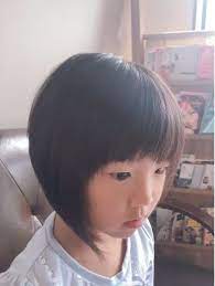 キッズカット 前下がりショートボブ ヘアスタイル 前下がりボブ 前下がり