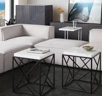 Marble Cube Accent Table