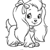 Here is cute dog coloring pages pictures for you. 1