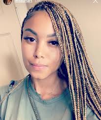 Black And Honey Blonde Knotless Braids Eniko Hart Braids Braids For Long Hair Goddess Hairstyles Natural Hair Styles