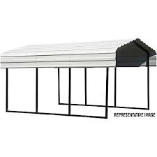 Durobeam steel 100'x104'x22' metal clear span building kits made to order direct. Arrow Steel Carport 10 Ft X 15 Ft Black Eggshell Cph101507 At Tractor Supply Co