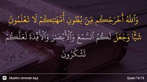 For the wisdom of creating mountains on the earth, see e.n. An Nahl Ayat 78 Youtube