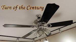 Most ceiling fans have an electrical switch that allows one to reverse the direction of rotation of the blades. Turn Of The Century Crystal Ceiling Fan Youtube