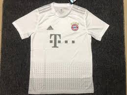 19 20 Season Bayern Munich Away White Color Soccer Jersey