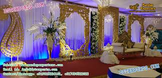 All eyes would be on them so there's no harm in making the style of your wedding venue will also influence your decorations. Elegant Wedding Reception Stage Decoration Fiji Mandap Exporters