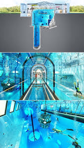 Deepspot World S Deepest Pool Will Have Underwater Tunnel Hotel Deepest Swimming Pool Backyard Pool Designs Diving Pool