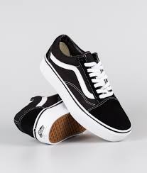 Vans old skool women's • baby blue/white. Vans Old Skool Platform Schuhe Black White Ridestore De
