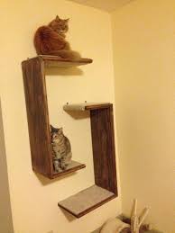 Cat Tree Hanging Shelf Unit Set Of 2 By Woddawgapparel On Etsy Estantes De Pared Para Gato Arbol Para Gatos Hazlo Tu Mismo Gato Diy