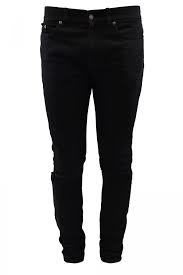 Dernières tendances jeans pour homme. Herren Designer Jeans Saint Laurent Schwarze Slim Jeans Mit Lochern