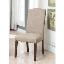Enjoy free shipping on most stuff, even big stuff. Furniture Of America Pikes Brown Upholstered Nailhead Trim Dining Chair Set Of 2 Idf 3539br Sc The Home Depot