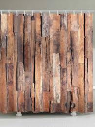 Just 21 54 Buy Retro Wood Plank Print Polyester Shower Bath Curtain Online Shopping At Gearbest Com Mobi Diy Bathroom Design Country House Decor Diy Bathroom