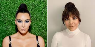 The only time i was really aware of them was when i wanted to flip my hair over my shoulder or move it to one side; Fans Think Kris Jenner S Topknot Turns Her Into Kim Kardashian S Twin Allure