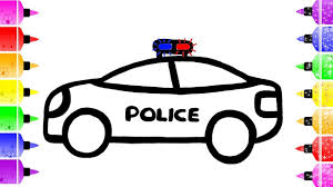 How to draw a police car. Police Car Kids Drawing Novocom Top