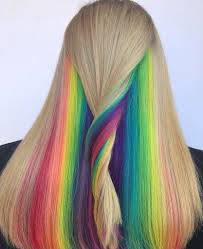 The rainbow hair trend isn't going anywhere. 20 Pretty Peekaboo Highlights You Need To See Now