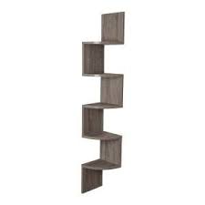 Ada Home Decor Chicago Oak Modern Wall Shelf Dcrw2434 The Home Depot Wall Mounted Shelves Corner Shelves Corner Wall Shelves