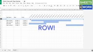 create a gantt chart in google spreadsheet free