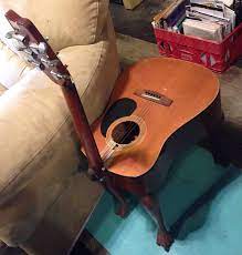 Part of music star part 2 set, 4 color variations. Guitar Coffee Table Not A Chair Natural Old Legs Small Reverb