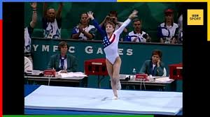Kerri strug's vault was one of the clips and ended up receiving the most votes, placing first on the countdown. Courageous Kerri Strug Vaults On Injured Ankle To Win Gold For Us Bbc Sport
