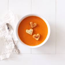 Roasted Tomato Pepper Soup Fraiche Living Recipe In 2020 Stuffed Pepper Soup Roasted Tomatoes Stuffed Peppers
