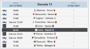 Serie a, partite di oggi 21 e 22 novembre: Serie A 2020 21 Il Calendario Tutte Li Partite Date Orari Inoltre Turni Infrasettimanali Campionato Serie A Prossimo Turno Orari Partite Oggi