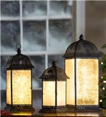 Holiday Lighting Window Candles Lanterns Plow Hearth Simple Christmas Decor Cool Lighting Lights