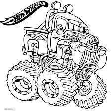 Printable Hot Wheels Coloring Pages For Kids Cool2bkids Monster Truck Coloring Pages Monster Coloring Pages Truck Coloring Pages