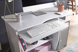 Informiere dich über neue schreibtisch mit tastaturauszug. Wohnling Computertisch Diana Rollbar Weiss 90 X 71 X 50 Cm Mit Tastaturauszug Laptop Tisch