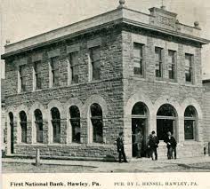 At first citizens community bank, the foundation of our financial strength lies in our ability to understand and proactively satisfy our customer needs. First National Bank Of Hawley Wayne County Historical Society