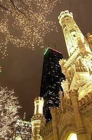 Chicago Lights Love This Photo It Is Much Better Than The One I Took Last Month On Our Trip There Chicago Water Tower Chicago City