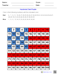 hundreds chart picture puzzles on a hundreds chart