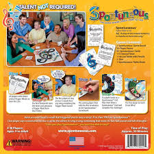 Amazon Com Spontuneous The Song Game Sing It Or Shout It Talent Not Required Best Family Family Board Games Night Kids Party Games Family Board Games