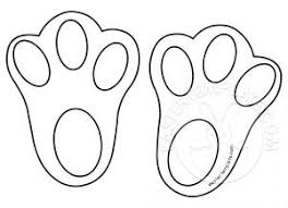 Bunny easter print footprints paw clipart pink floor clip paws clings fun decorations rabbit decal express cliparts. Easter Bunny With Carrot Coloring Pages Novocom Top