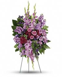 Wizard of oz funeral flowers. Lavender Reflections Spray In Milwaukee Wi Alfa Flower Shop