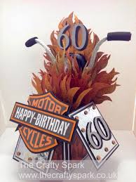 Harley Davidson 60th Birthday Card 60th Birthday Cards Exploding Box Card Pop Up Box Cards