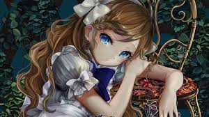 Check spelling or type a new query. Wallpaper Anime Girl Blue Eyes Blonde Chair 1920x1200 Hd Picture Image
