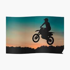 Download latest, cool, high flying from here. Dirt Bike Wallpaper Posters Redbubble