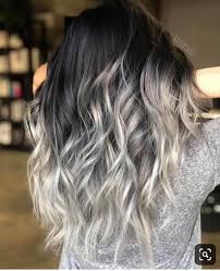 Rayshone oliver shows her process on how she creates this black to silver custom ombre custom color. Love This Color Black And Grey Hair Hair Styles Silver Ombre Hair
