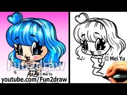 Katy Perry Chibi Drawing Tutorial Super Cute Fun Youtube Fun2draw Drawing Tutorial Cartoon Drawings
