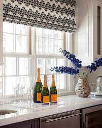 Ashley homestore black friday in july! Black And White Print Roman Shade Transitional Kitchen Martha O Hara Interiors