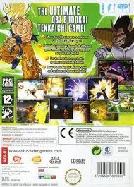 Budokai tenkaichi 3 (playstation 2) / dragon ball z: Dragon Ball Z Budokai Tenkaichi 3 Wii Back Cover