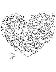 Valentine S Day A Giant Heart Shaped Cloud On Valentine S Day Coloring Page Valentine Coloring Pages Heart Coloring Pages Love Coloring Pages